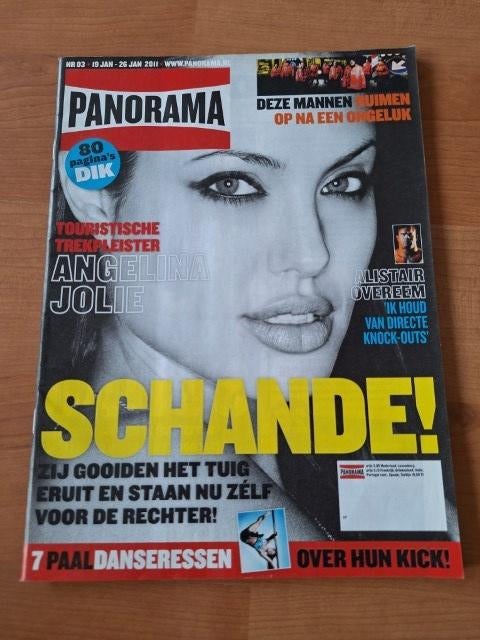 Panorama Angelina Jolie Miss Paaldansen Nina Hagen MMA, Verzamelen, Ophalen of Verzenden, 1980 tot heden, Nederland, Tijdschrift