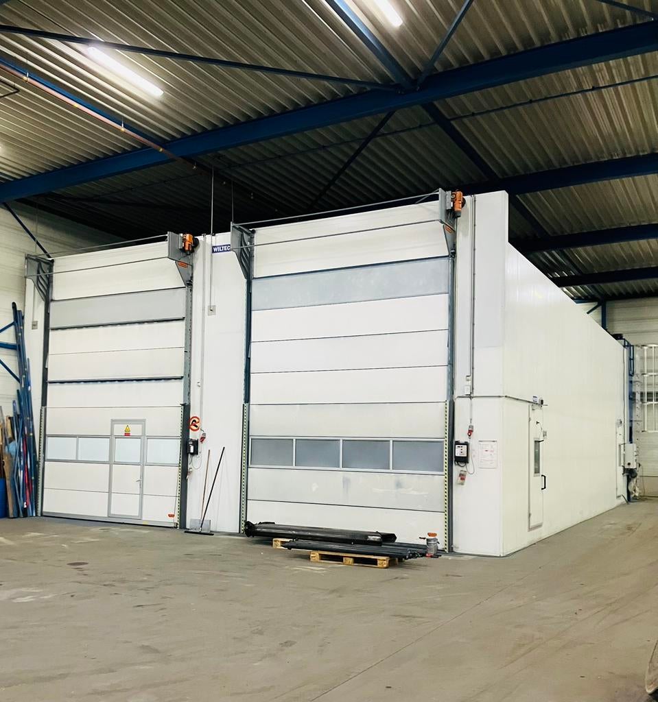 Spuitcabine wiltec  straalcabine holland mineraal, Ophalen, Gebruikt