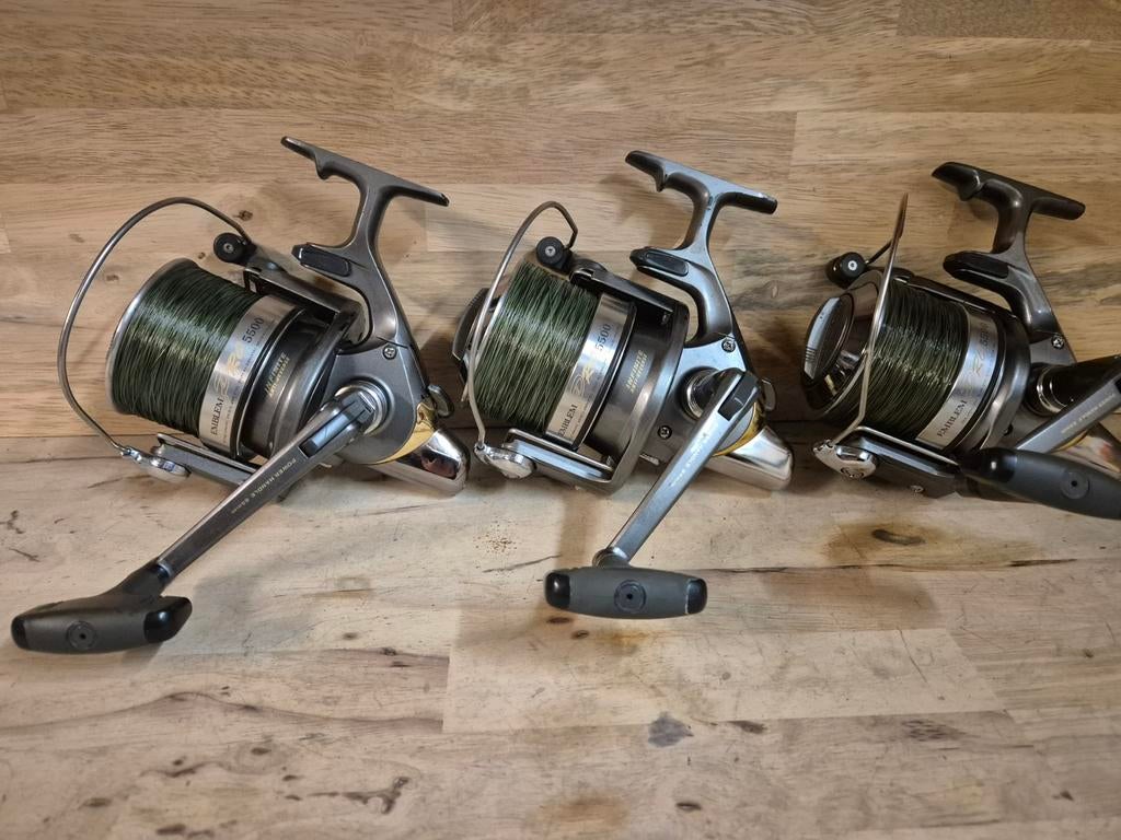 2x daiwa emblem pro karpermolens!!, Ophalen of Verzenden, Gebruikt, Molen
