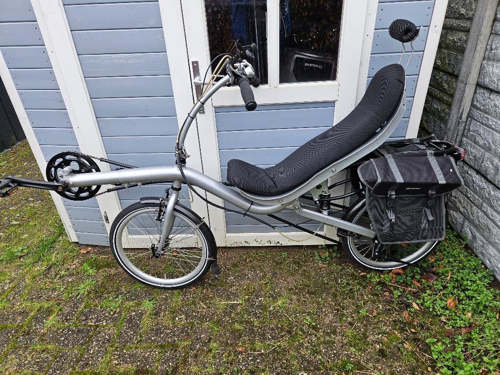 Comfortabele ligfiets met vering in topstaat Shimano Alivio, Ophalen, Zo goed als nieuw, Bovenstuur, Overige merken