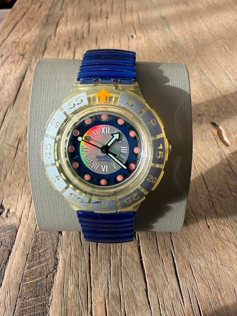 Swatch Scuba 200 Spark Vessel (SDK116), Kunststof, Gebruikt, Polshorloge, Swatch