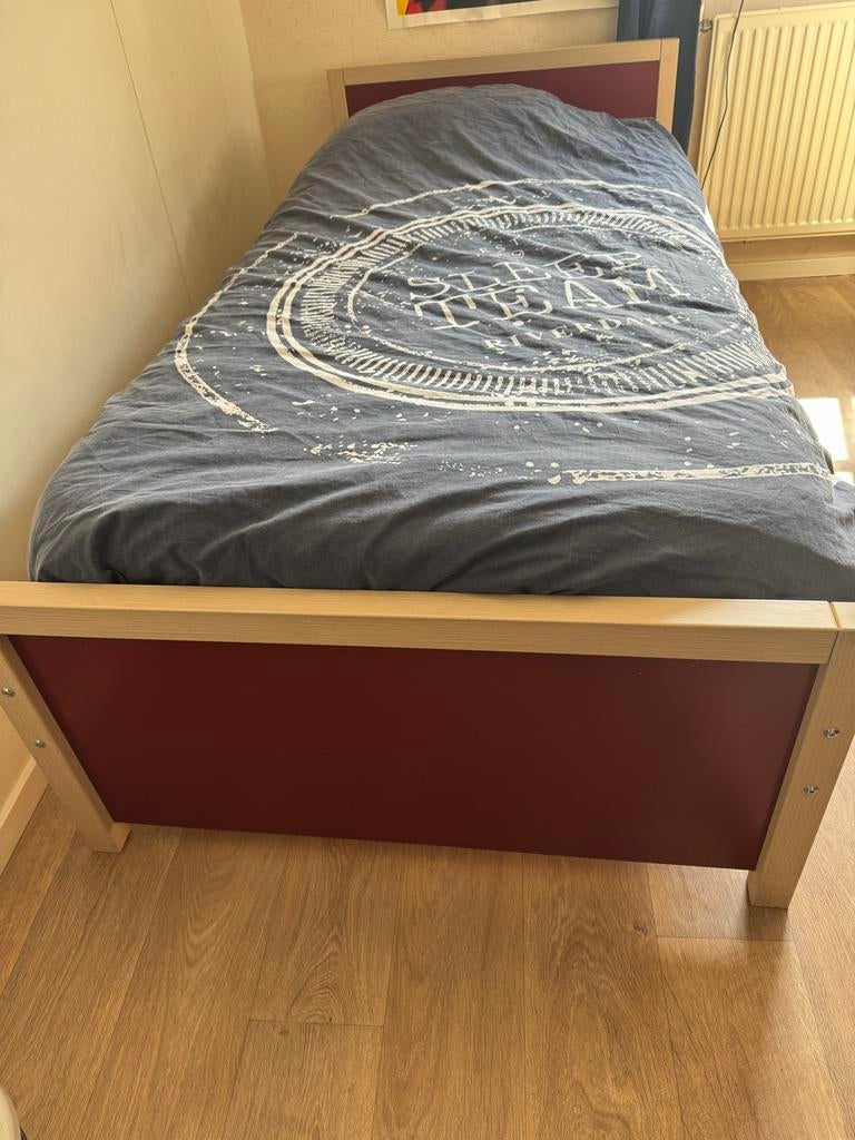 Vroomshoop Troy Eenpersoonsbed met nachtkastje en Kast, Ophalen, Gebruikt, 90 cm, Eenpersoons