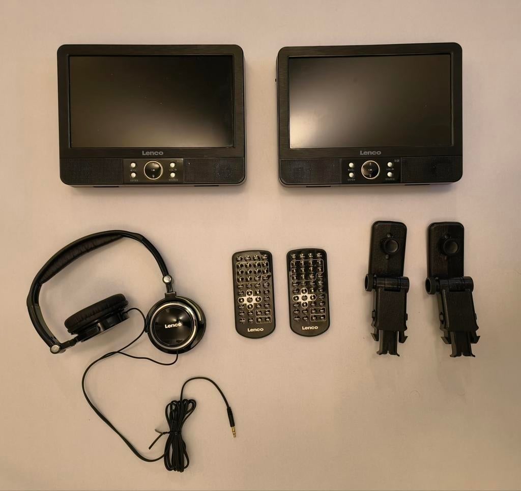 LENCO DVP-939 Portable DVD speler - 2 schermen, Gebruikt, Draagbaar, Ophalen, Overige merken