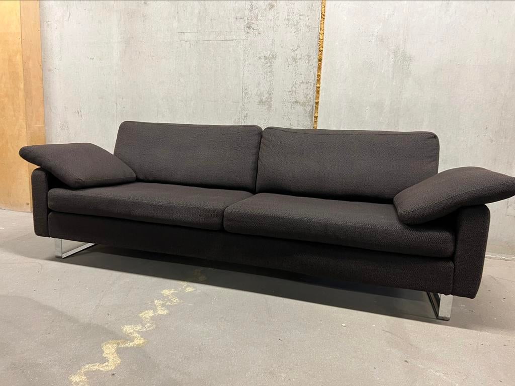 Cor 3 conseta zits bank bruin stof Design L233xD86, Ophalen, Zo goed als nieuw, Stof