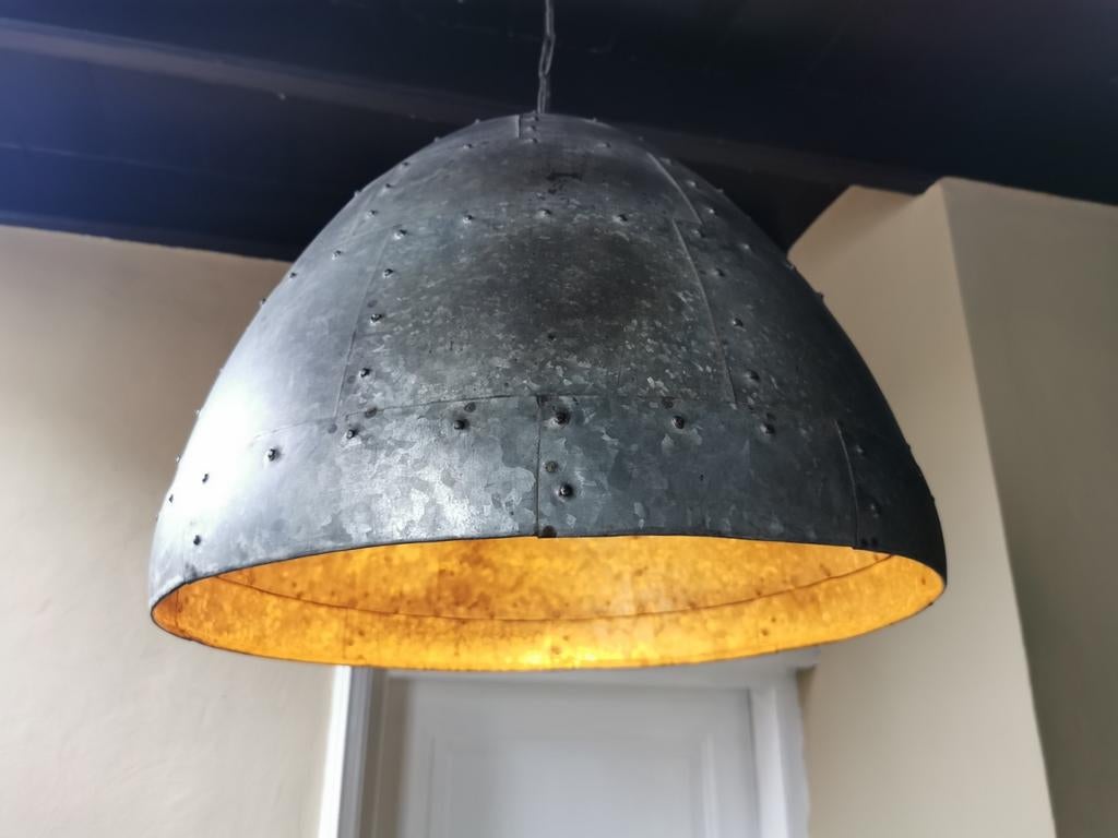 2x XL 56x53 industriele hanglamp / lamp  per stuk, Ophalen, Gebruikt, 50 tot 75 cm, Metaal