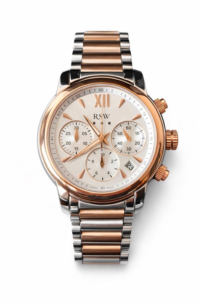 RSW Swiss Made Herenhorloge – Nieuwstaat – Safierglas –, Overige merken, Staal, Polshorloge, Nieuw