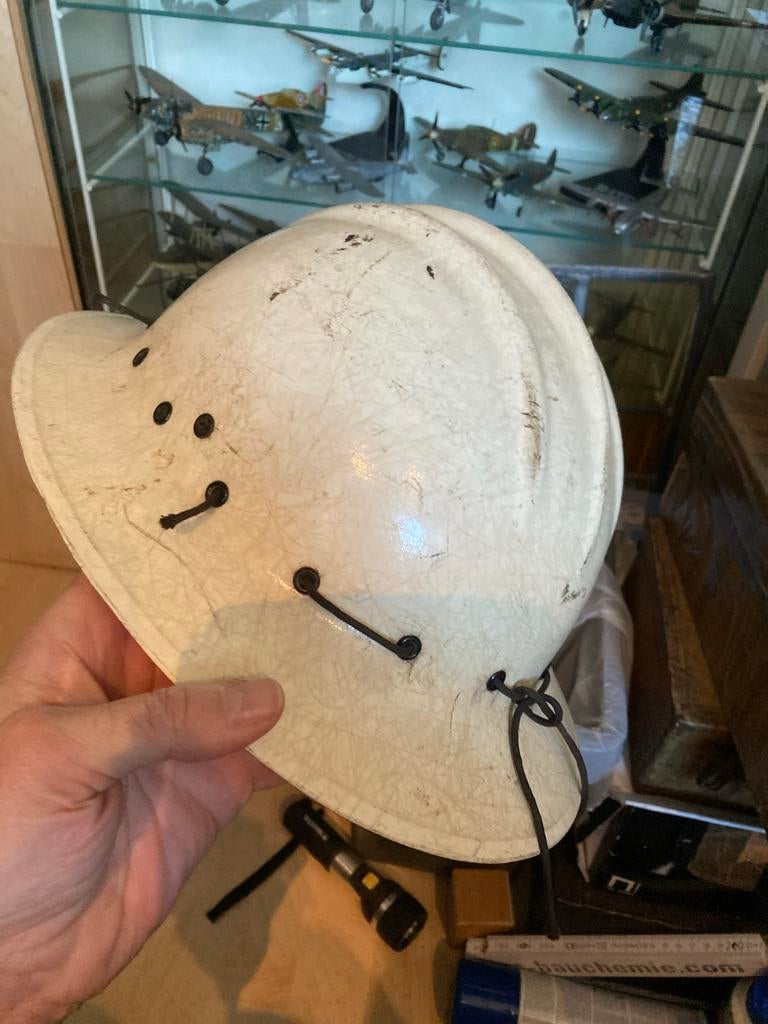 Marine Bootsman Helm - Karel Doorman, Verzamelen, Ophalen of Verzenden, Marine, Nederland, Helm of Baret