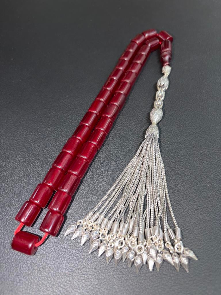 TürkAlp Tesbih - Sıkma Çubuk Vişne & 925 Zilver, Ophalen of Verzenden