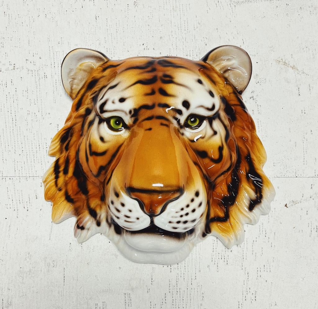 Wandmasker Tijger Keramiek, Ophalen of Verzenden, Nieuw, Dier