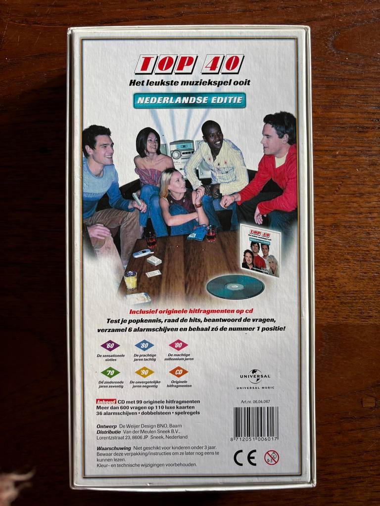 Top 40 muziekspel Nedelandse editie., Ophalen of Verzenden, Zo goed als nieuw