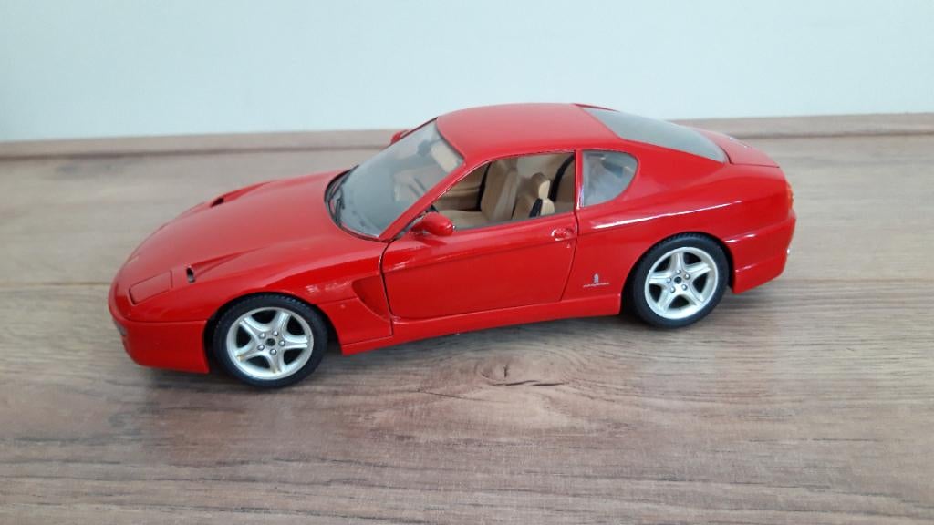 Ferrari 456 / Mustang 1994, Ophalen of Verzenden, Zo goed als nieuw, Bburago