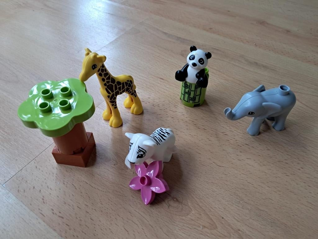 LEGO DUPLO Babydieren set - 10904 - ZGAN!, Ophalen of Verzenden, Zo goed als nieuw, Complete set, Duplo