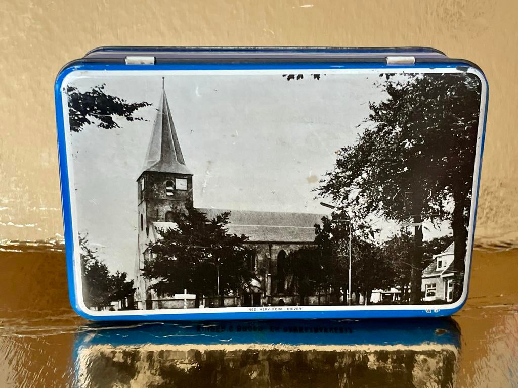 Vintage Koektrommel Diever - Kuiper's Bakkerij (MPI), Verzamelen, Blikken, Ophalen of Verzenden, Gebruikt, Koek(jes), Overige merken