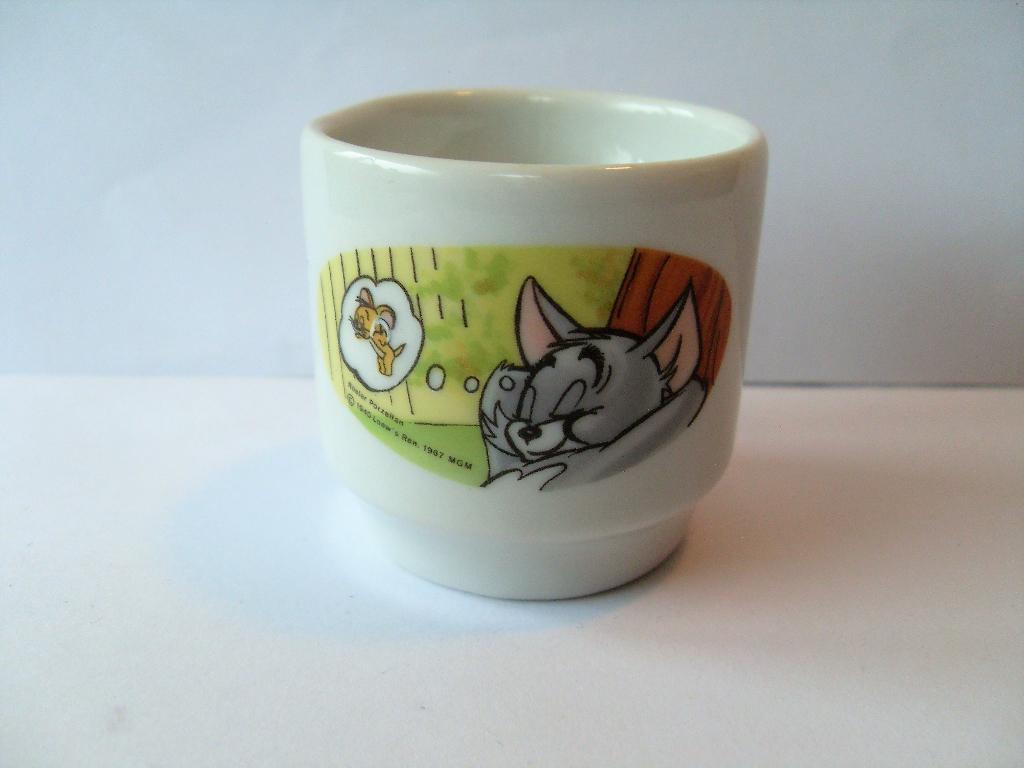 Tom en Jerry Eierdopje Tom and Jerry Rosier Porzellan, Verzamelen, Stripfiguren, Ophalen of Verzenden, Overige figuren, Beeldje of Figuurtje