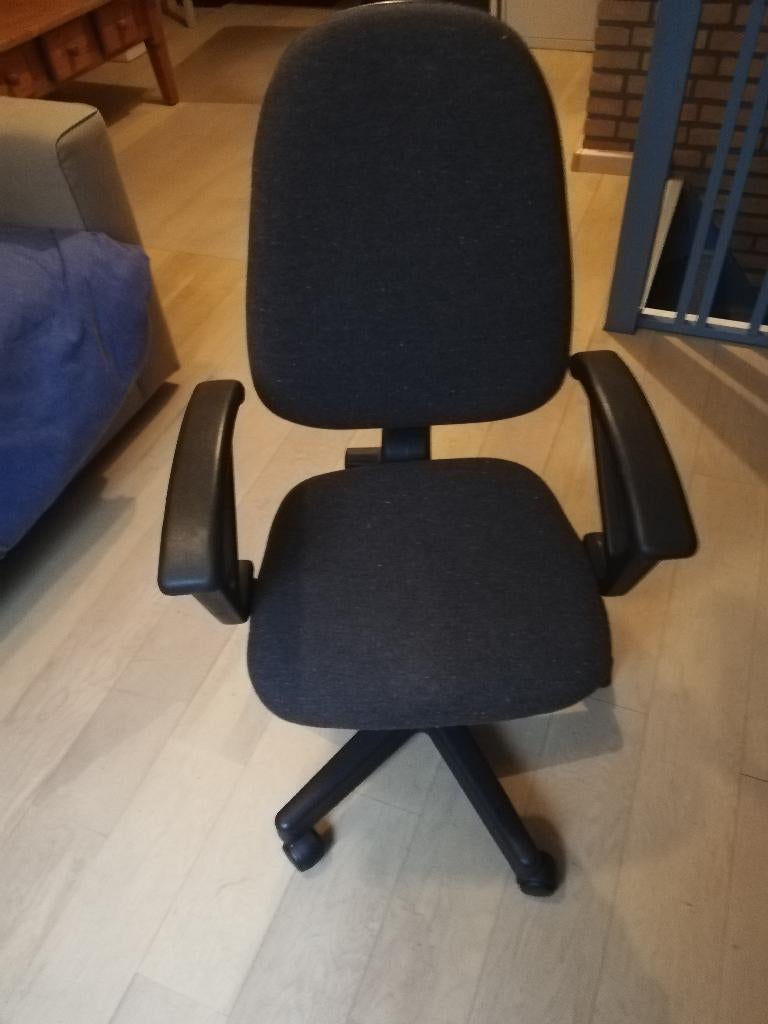 Bureaustoel, Ophalen, Zo goed als nieuw, Zwart, Bureaustoel