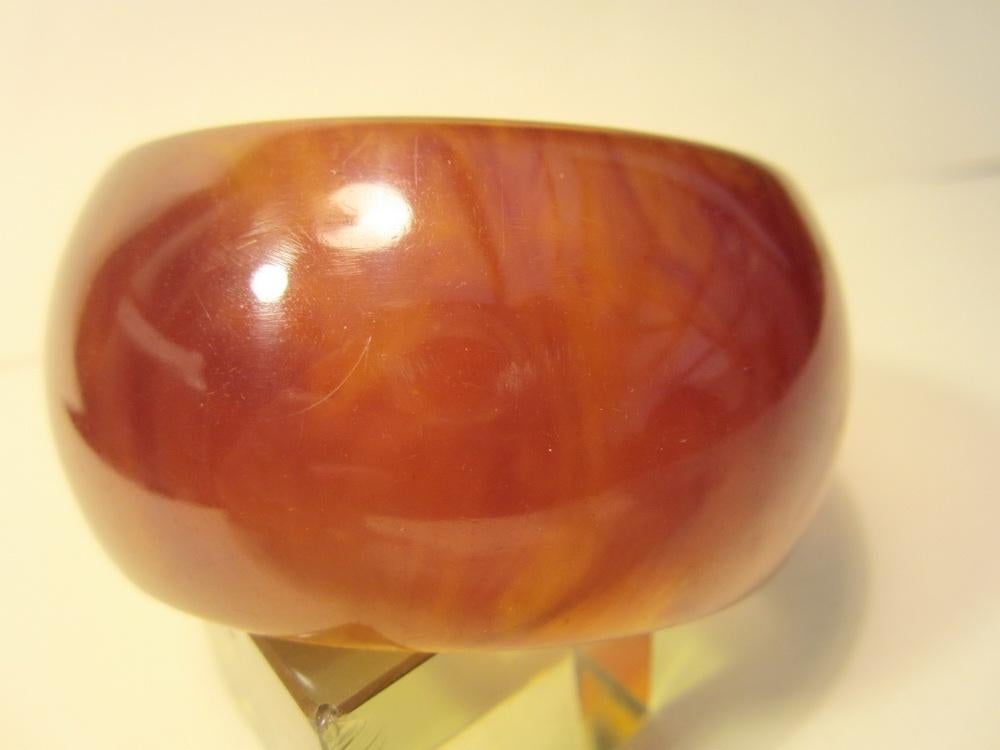 Antieke amberkleur bakeliet armband , getest ca 1940, Verzenden, Overige materialen, Armband