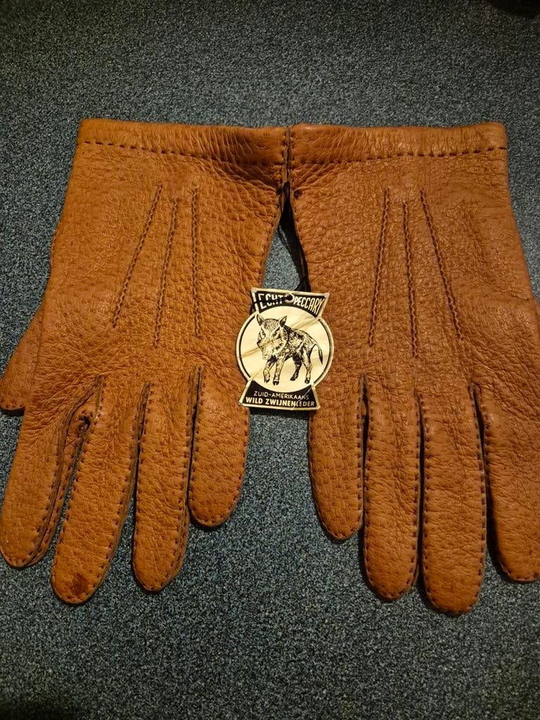 Peccary leren heren handschoenen, Ophalen of Verzenden, Handschoenen