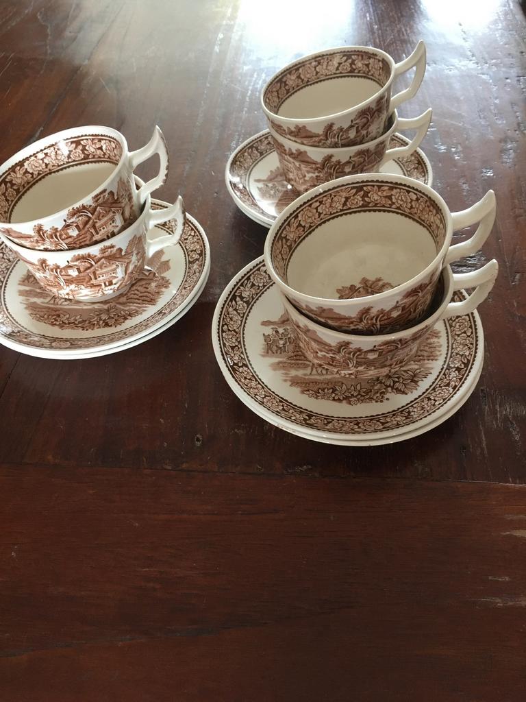 Petrus Regout Liban 6 kop en schotels, Antiek en Kunst, Ophalen of Verzenden