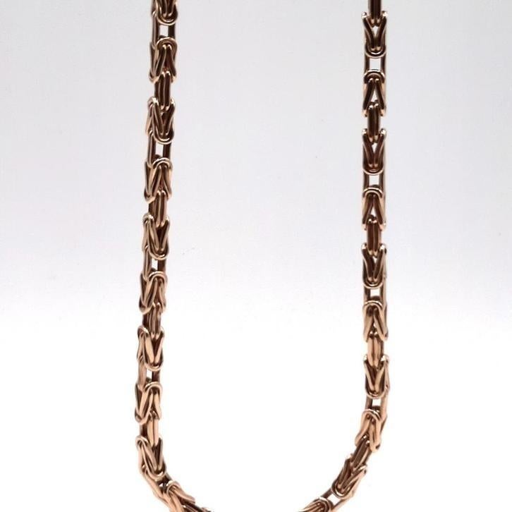 Gouden Koningsketting 14kt, Www.bredajuwelier.nl, Nieuw, Ophalen of Verzenden, Www.bredajuwelier.nl