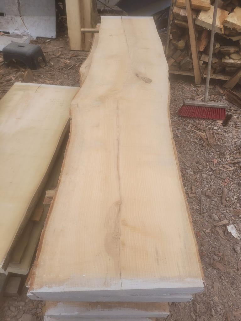 Schaaldeel boomstamtafel boomplank sidetable ES, Ophalen of Verzenden, Nieuw, 250 cm of meer, Planken