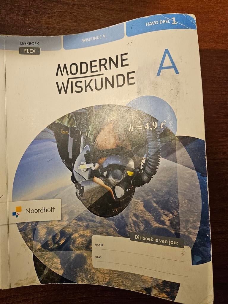 Moderne Wiskunde A HAVO Deel 1 - Leerboek, Gelezen, Wiskunde A, Noordhoff, HAVO