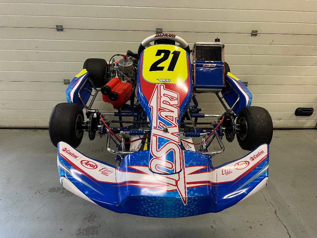 MS Kart Blue Falcon KZ met TM Racing K9B, Sport en Fitness, Karting, Ophalen, Gebruikt, Kart
