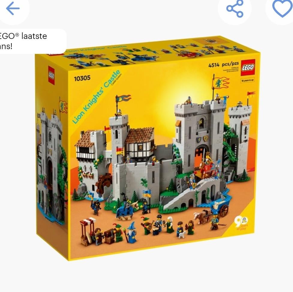 LEGO Leeuwenridders Kasteel 10305 - Nieuw & Zeldzaam!, Ophalen, Nieuw, Complete set, Lego