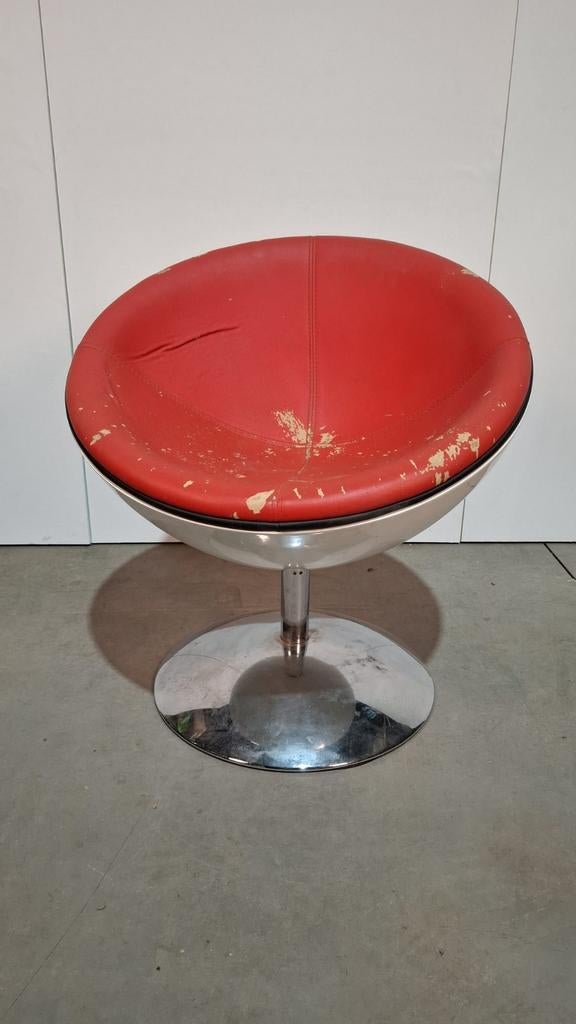 Space age mid century egg chair, Huis en Inrichting, Fauteuils, Ophalen, Gebruikt, 50 tot 75 cm