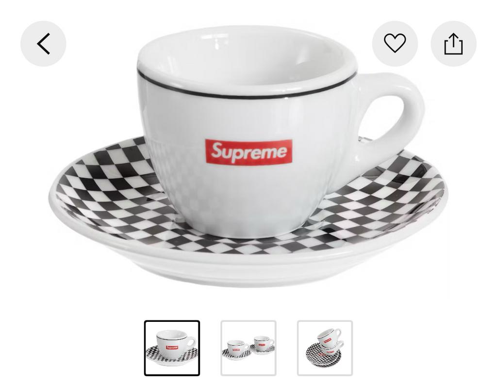 Supreme IPA porcellane Aosta espresse set, Ophalen of Verzenden, Nieuw, Porselein, Kop en/of schotel