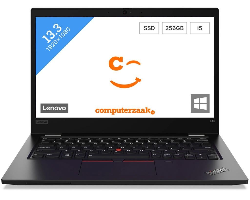 Lenovo ThinkPad L13 Gen 2/Intel Core i5 2.4GHz/8GB/256GB SSD, Lenovo Thinkpad, 256 GB, 2 tot 3 Ghz, Qwerty