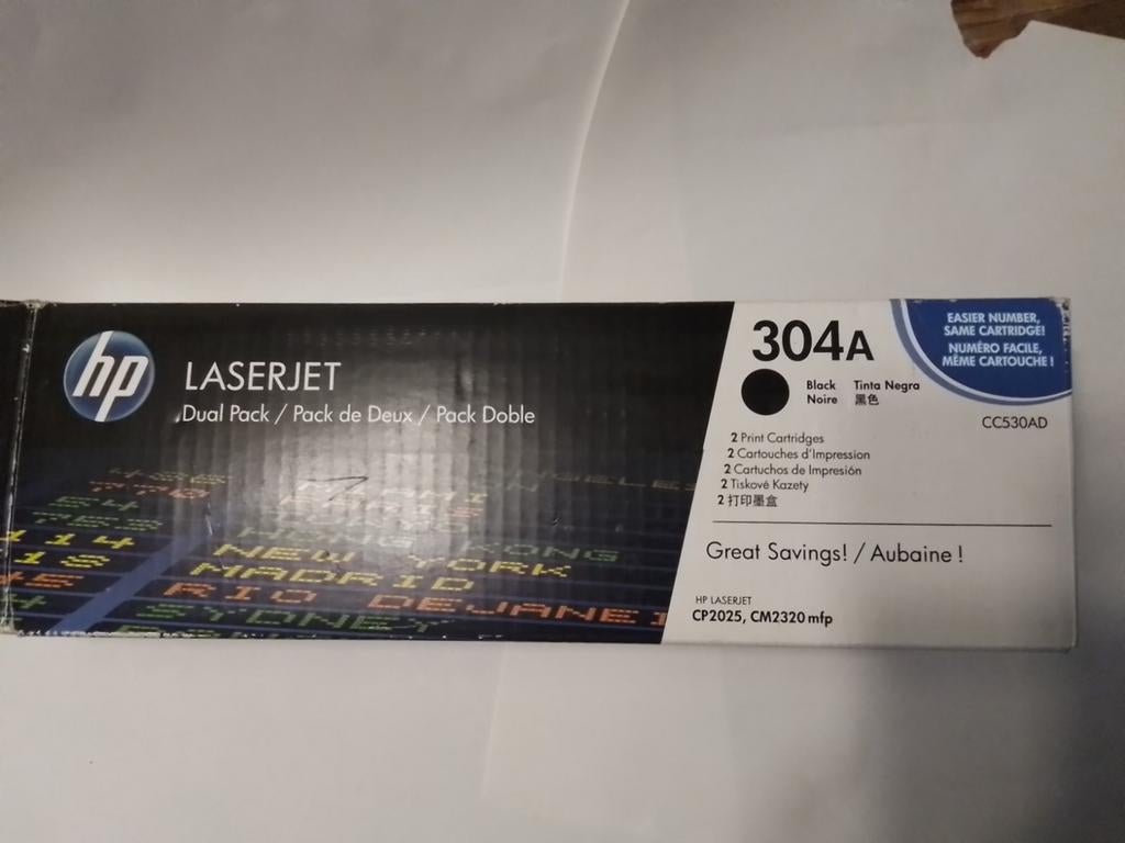 HP toner 304A zwart., Ophalen of Verzenden, Nieuw, Toner, HP (ORIGINEEL) helft van dubbel pak.