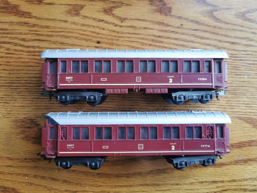 Lima SNCF Wagon Set - Vintage Treinwagons, Gebruikt, Gelijkstroom, Wagon, Ophalen of Verzenden