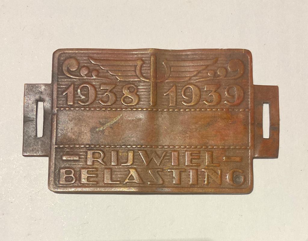 Rijwielbelasting plaatje, Ophalen of Verzenden, Koper