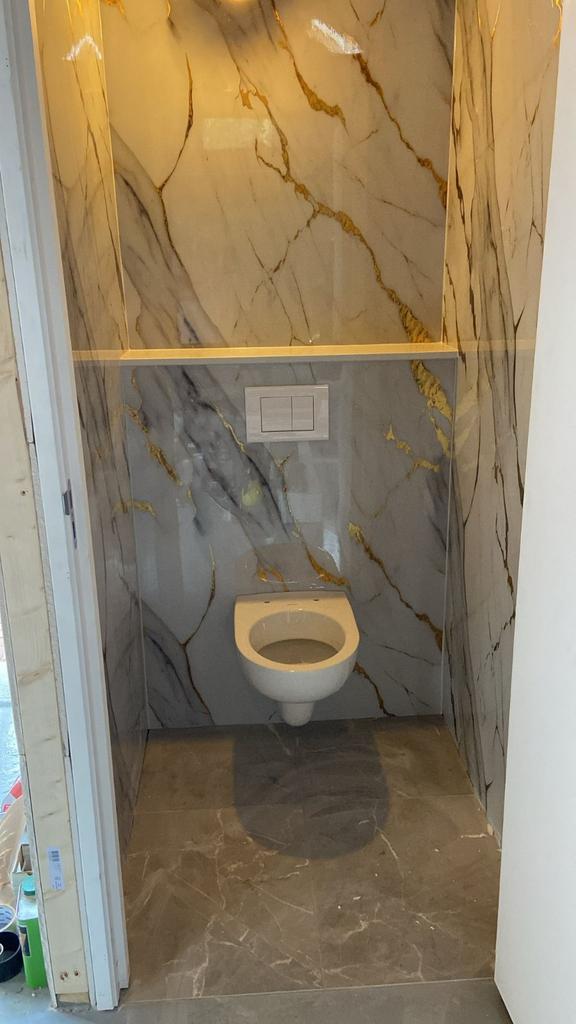 Pvc marmerlook wandpanelen - 260 x 122 cm en 3mm dik, Overige materialen, Minder dan 20 mm, Info@handelsonderneming-rademakers.nl