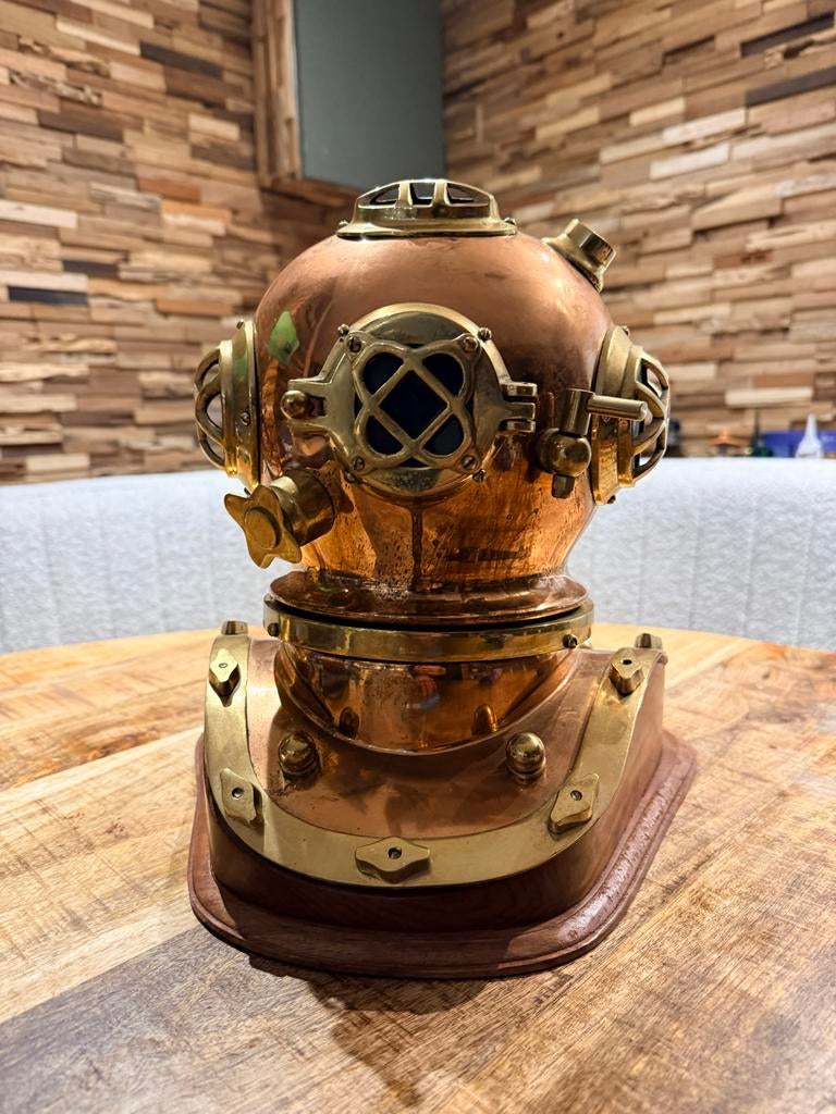 Vintage Duikhelm Koper & Messing Decoratie, Ophalen