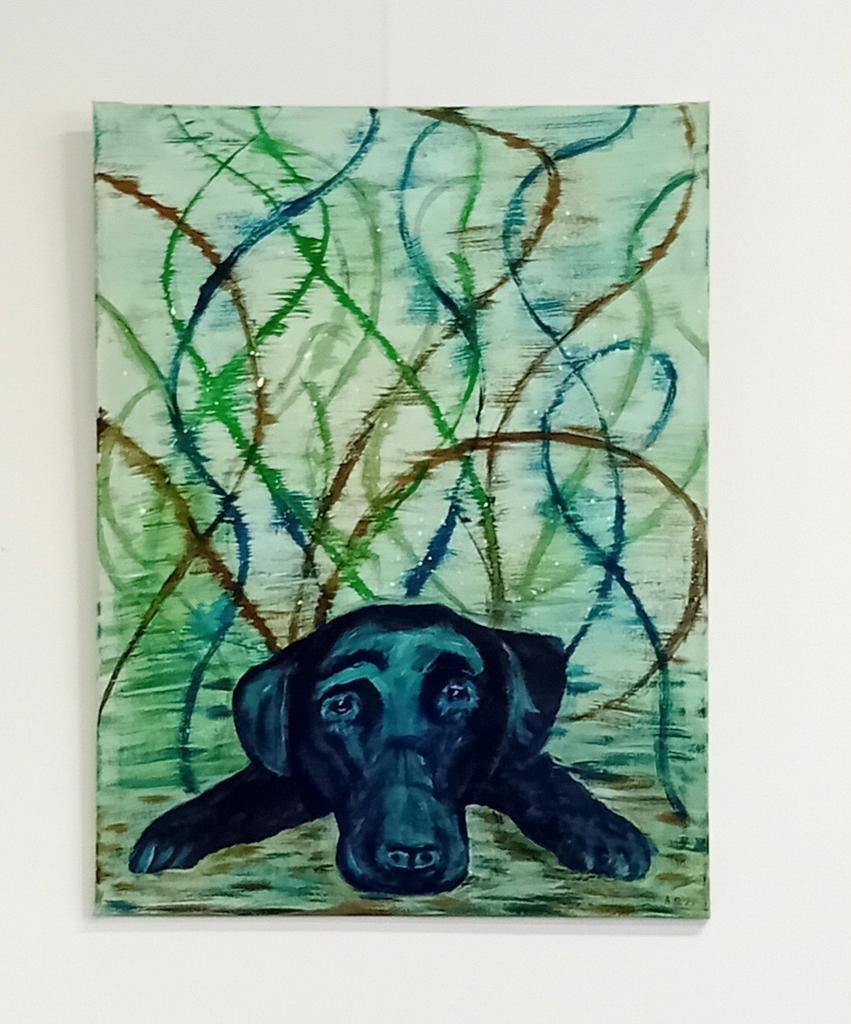 Groot schilderij 60x80 cm, Antiek en Kunst, Kunst | Schilderijen | Modern, Ophalen