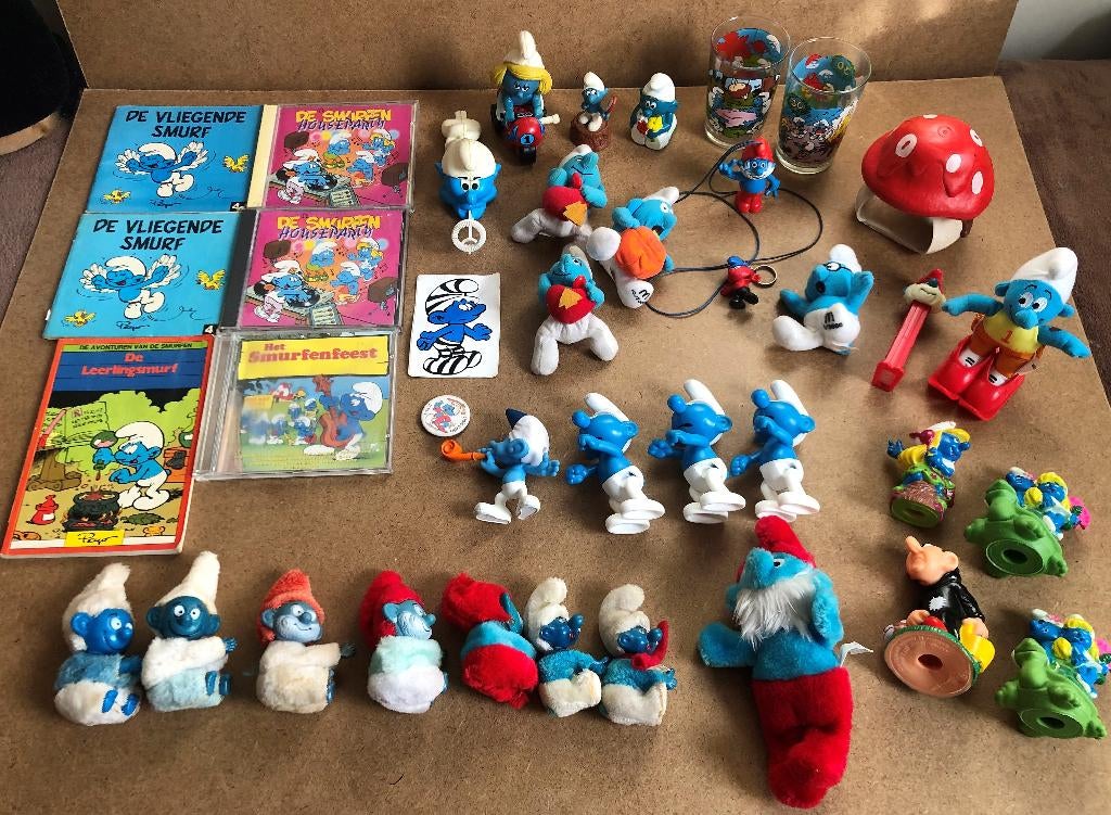 Diverse Smurfen Smurf Smurfin Gargamel Pop Figuur Boek, Ophalen of Verzenden, Gebruikt, Overige Smurfen, Poppetje, Figuurtje of Knuffel