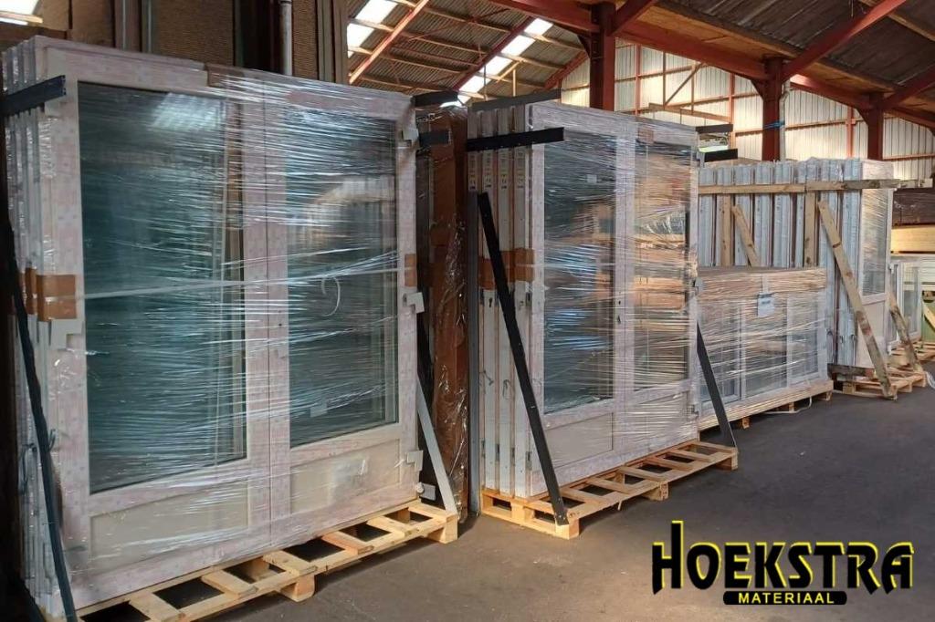 Kunststof | tuindeur | antraciet & wit | €1150,- | €€€€, Ophalen, Nieuw, Kunststof, Inclusief glas