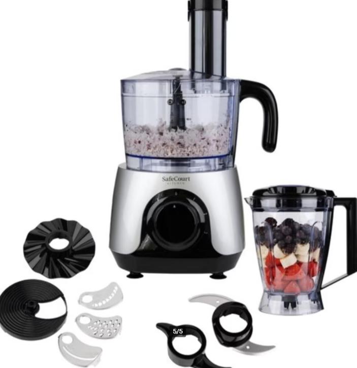 Safecourt FP100 keukenmachine (mixer en blender in 1)- nieuw, Nieuw, 3 snelheden of meer, Ophalen of Verzenden, 2 tot 3 liter