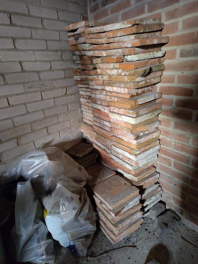 100 jaar ouder tegels, Doe-het-zelf en Verbouw, Tegels, Ophalen, Gebruikt, Keramiek, Minder dan 20 cm