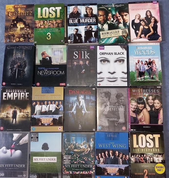 House of Cards,Six Feet Under,True Detectives,Lost, MadMen, Vanaf 12 jaar, Ophalen of Verzenden, Zo goed als nieuw, Boxset