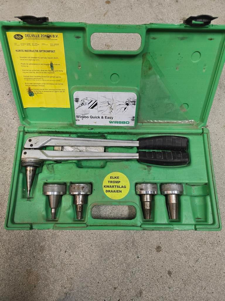 Optromtang Wirsbo Quick & Easy Set optrompen, Ophalen of Verzenden, Gebruikt
