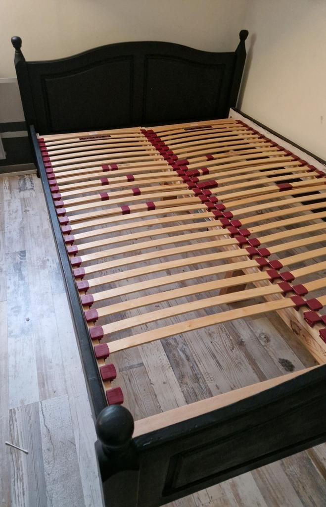 Twijfelaar bed, Ophalen, Twijfelaar, Zwart, 140 cm