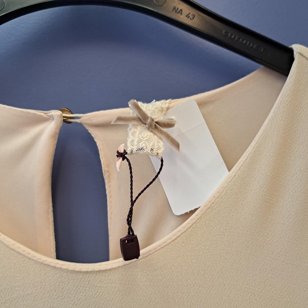 NKN Nekane beige/licht goudkleurige ibiza stijl jurk S 45750, Kleding | Dames, ., Beige, Zo goed als nieuw, Maat 36 (S)