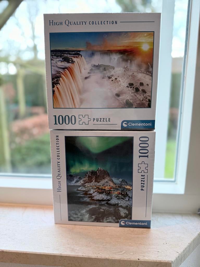 2 Puzzels Clementoni 1000 stukjes - Nieuw!, Ophalen of Verzenden, 500 t/m 1500 stukjes, Nieuw, Legpuzzel