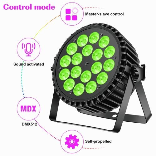 DJLicht 180W RGBW + Blacklight led par 18x10, Geluidgestuurd, ., Nieuw, Ophalen of Verzenden