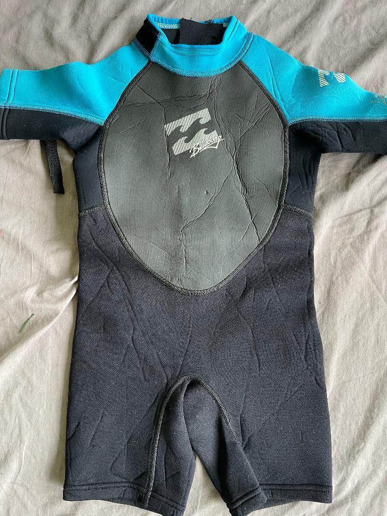 Neopreen wetsuit shorty kind maat 4, Overige merken, Wetsuit, Gebruikt, Kind