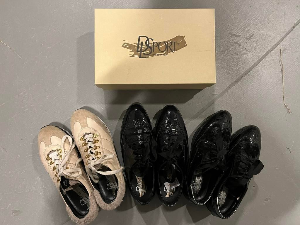 DL Sport sneakers / veterschoenen 3x, mt 38, Ophalen of Verzenden, Zo goed als nieuw, Sneakers of Gympen