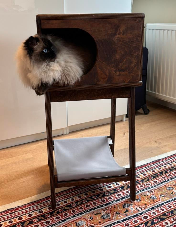 Prachtig kattenhuis / kattenkast - als nieuw, Ophalen, Zo goed als nieuw
