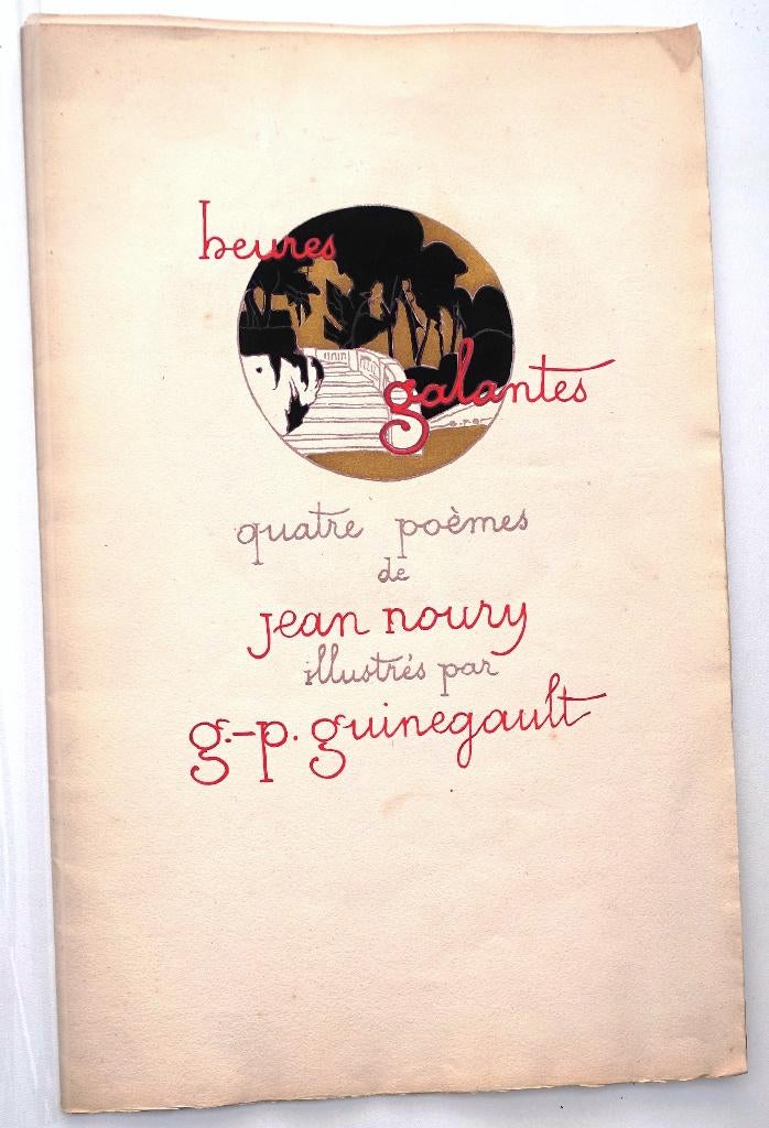 Heures Galantes [c1925] 4 ill. Pochoir Guinegault Art Deco, Ophalen of Verzenden